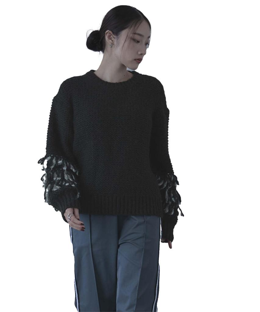 Miette Mix Loop Knit REXX1137 Free Size Black Women's