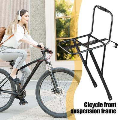 Bike Carrier Rack Front Bike Pannier Rack Basket Holder for Travel Transport Dirt Cycling Long-Distance Travel Bag Cruiser Daily