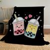Bubble Tea Outdoor Flannel Blankets, Outdoor travel, Home Blankets, Fan Gifts,Suitable for All Seasons, Christmas Gifts. R1127094