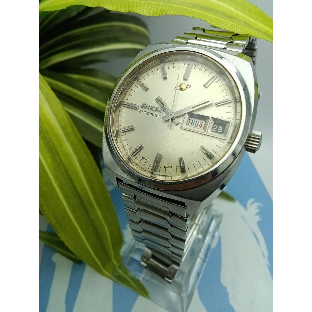 Used First come first served! Rare item [ENICAR] Automatic watch in good condition