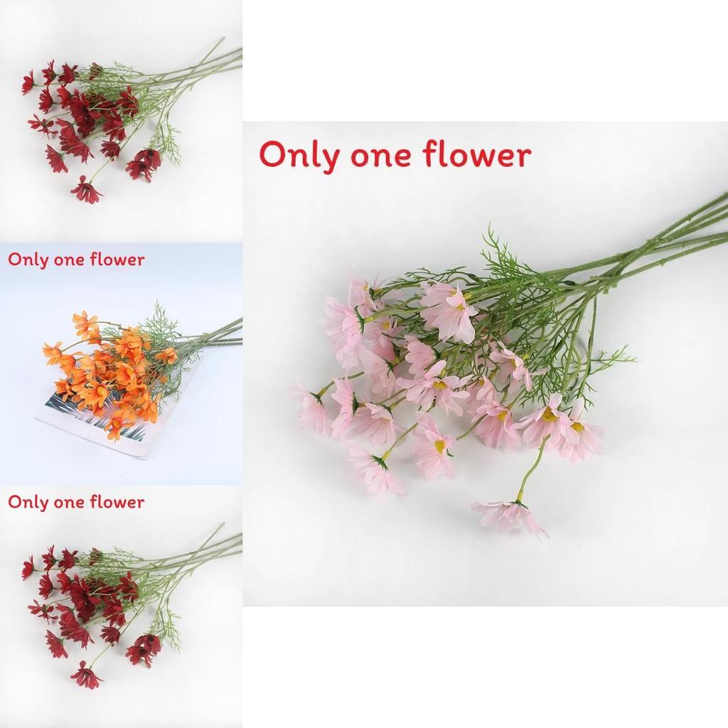 Artificial Flower Decor 5 Head Symphyotrichum Novi Belgii Faux Flowers For Wedding And Home Decor