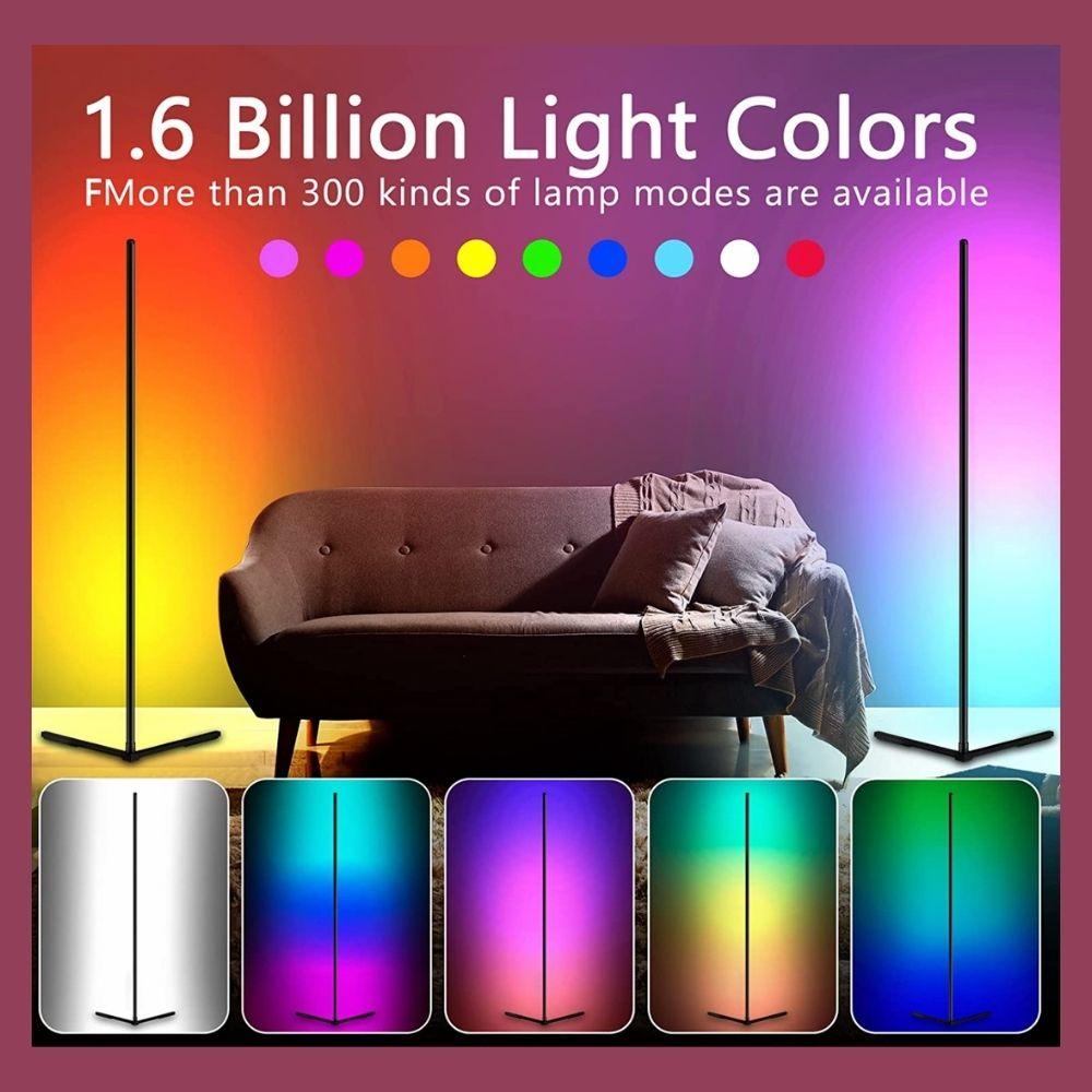 Homlly 300+ Color Changing Mood Lighting Corner Lamp with Bluetooth App and Remote Control