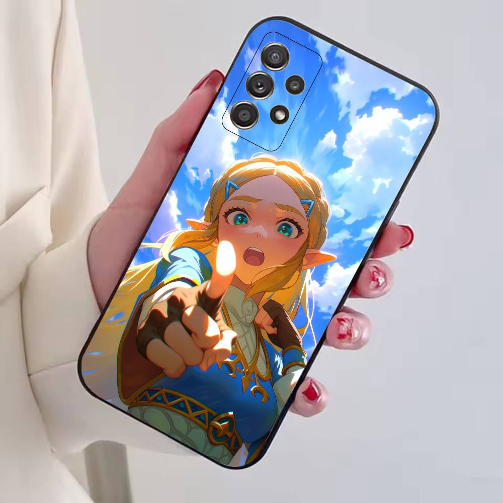 Game The Legend of Z-Zelda Princess Phone Case Black Silicone Soft For Samsung S25,S24,S21,S22,S23,S30,Ultra,S20,Plus,Fe,Lite