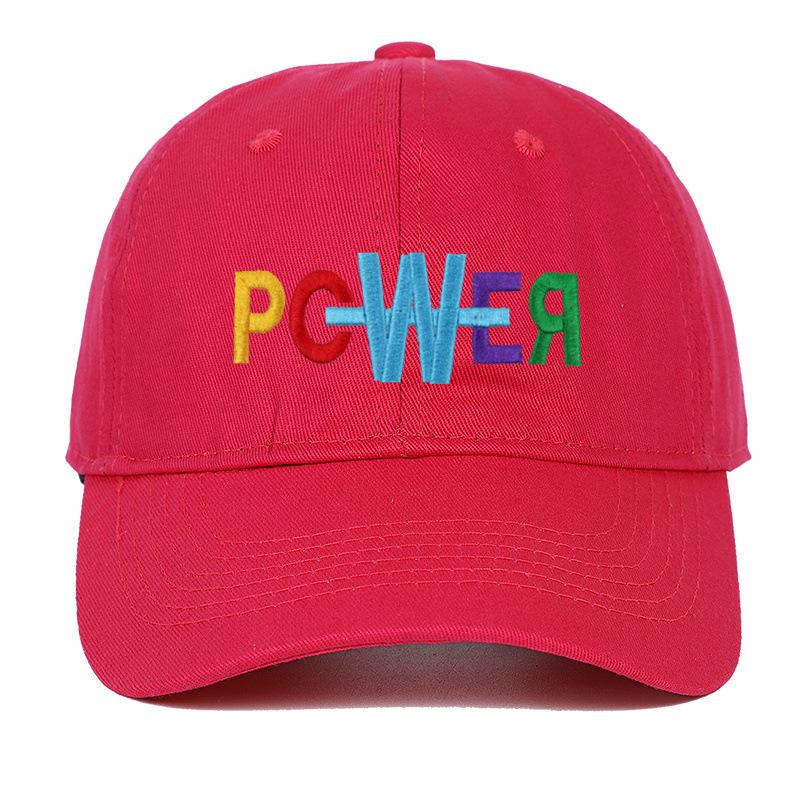 Trendy Colorful Letters Embroidered Cotton Baseball Cap - Unisex Retro Distressed Sports Hat