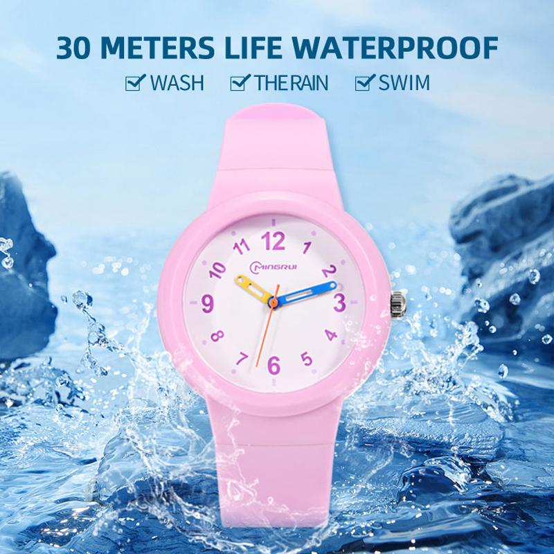 3-12 Year Old Children's Watch Fashion Simple Sports Comfortable Waterproof High Boys Girls Quality Quartz Watches