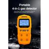NOUVEAU Détecteur de Gaz 4-en-1 Haute Précision - Mètre de Gaz Dangereux Combustible & Toxique Analyseur O2 CO H2S Portable Manuel Rechargeable