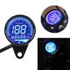Digital Motorcycle Speedometer, Keenso 12V DC Universal Motorcycle LED Backlight Digital Speedometer Tachometer Speed Gauge Oil Level Meter Voltmeter