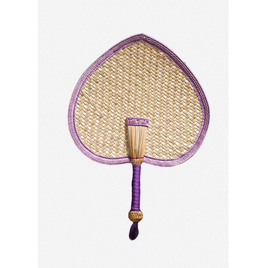 1pc Hand-Woven Woven Straw Hand Fan Old Summer Natural Environmentally Friendly Hand-Woven Fan Decorative Fan For Home Decor