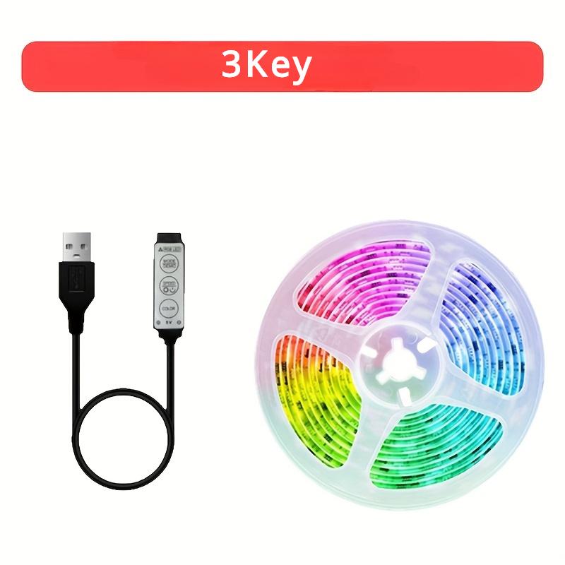 LED-Lichtleiste, RGB 5050, Farbwechsel, Lichtleiste, intelligente Lichtleiste, 3-Tasten-Fernbedienung, Nachtlicht, Dekoration, Wohnzimmer, Weihnachtsfeier