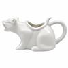 Curved Tail Handle Ceramic Cat Gravy Pitcher Animal Sculpture Cat Milk Jug Figurine  Kitchen