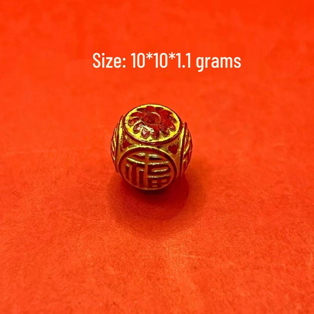 Original Gold-Plated Cinnabar Turtle Shell Fu Plaque and Gourd Pouch Accessories