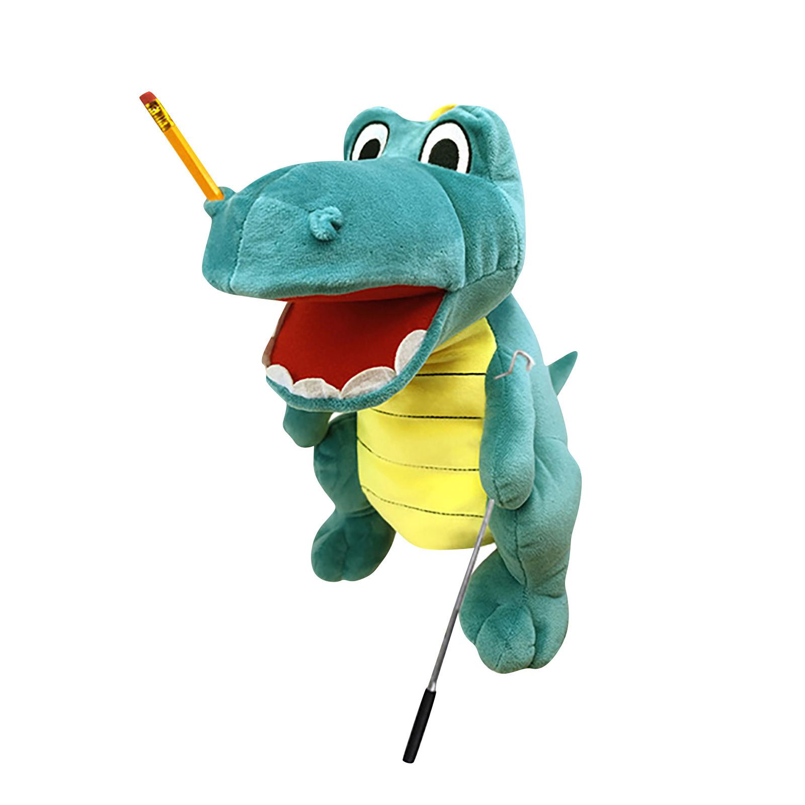 

Мягкая плюшевая игрушка, ручная кукла для игрового дома, озорная забавная игрушка-марионетка с рабочим ртом, детский подарок на день рождения, Рождество, Хэллоуин One Size