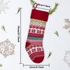Knitted Woolen Christmas Stocking Candy Bag - Holiday Gift Decoration