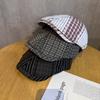 Vintage British Plaid Beret Cap For Men And Women With Sunproof Breathable Cotton Summer Spring Autumn Wear