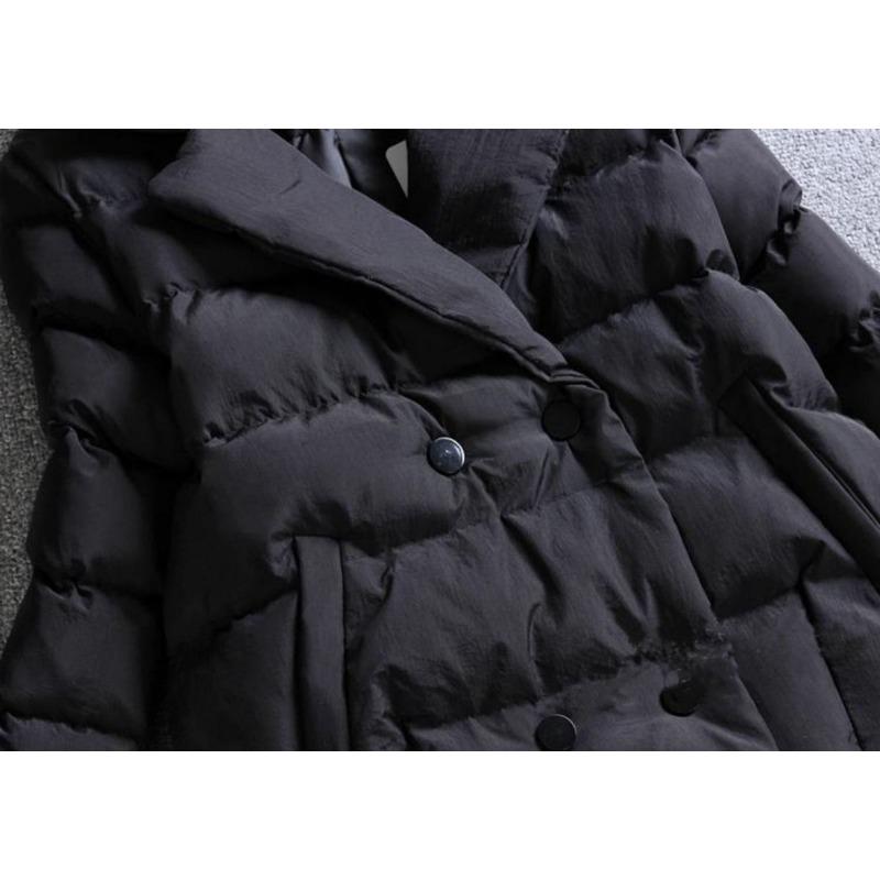 Winter Damenmode Kurz Daunen Baumwollgepolsterte Jacke Anzugkragen Reine Farbe Langarm Mantel Slim Parka Oberbekleidung