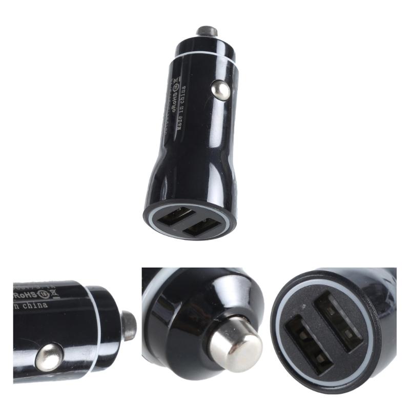 High Speed Charging Head Car Adapter with Double USB Port Intelligent Recognition Chip for Efficient Device Charging