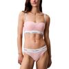 Letter Strap Comfortable Bandeau Bra Women Underwear 000QF7628E-SQL