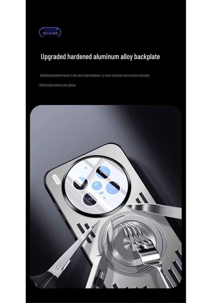 Custodia Magnetica Ultra-Sottile in Alluminio Ghiaccio Vivo X300 con Dissipazione del Calore Vuota, Compatibile con X300Pro.