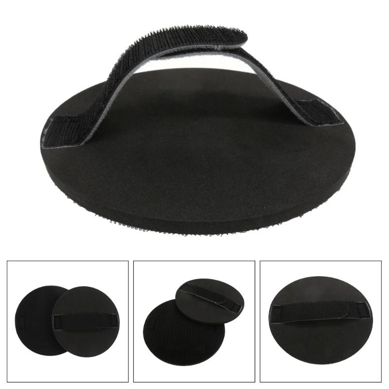 Handheld Flexible Sanding Discs Hand Pad with Hook and Loop Pad for Waxing Repairing Car Woodworking Furniture