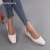 Patent Leather Square Toe Wedge Platforms Sandals Buckle Ankle Straps Women Shoes Comfortable Office Ladies Daily Footwear