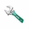 Short Handle Adjustable Spanner Heavy Duty Plumbing Wrench NonSlip Grip Wide Opening