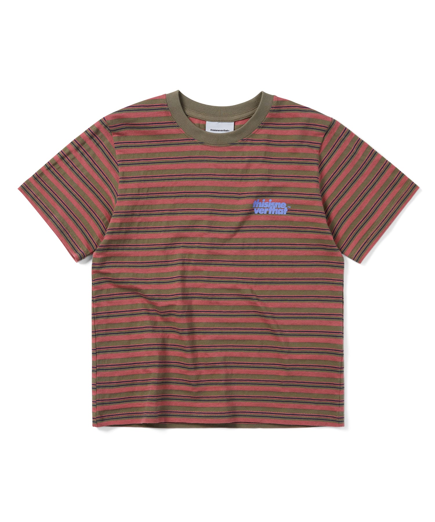 This Is Never That Striped W Tee Khaki S