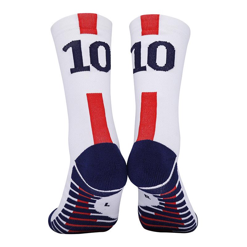Men's Professional Anti-Slip Mid-Calf Football Socks with Towel Bottom for Training and Casual Sports