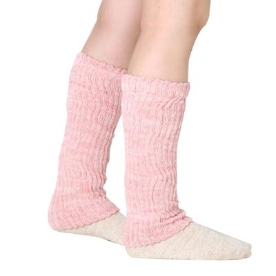 Innen seidenflauschige Beinwärmer aus Baumwolle für Damen in Kirschblütenfarbe [Kinuya] Größe (39 cm 45 cm) Farbe