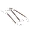 Metal Spring with 2 Clips Durable Stainless Steel Small Animal Cage Accessories Fixing Food Water Dispenser for Rabbit