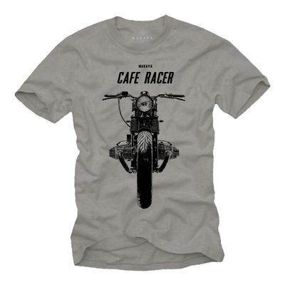 Vintage Motorrad T-Shirt mit Cafe Racer