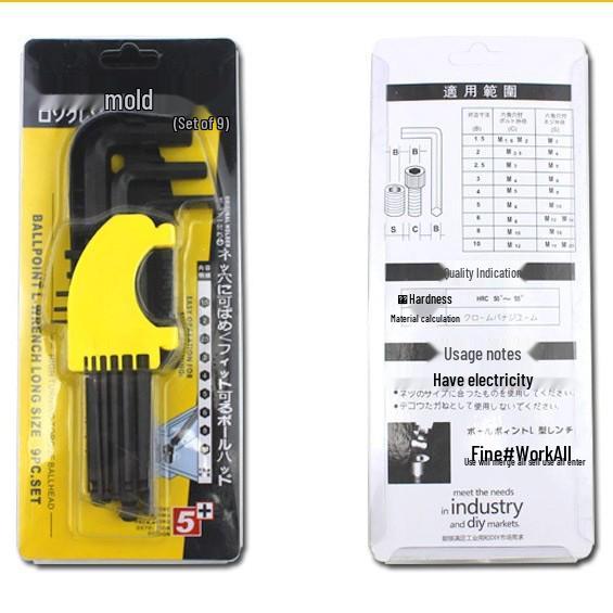 Hex Ball Head Wrench Set: Inner Hexagonal & Torx Tools