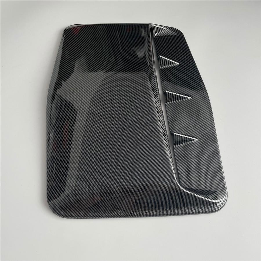 Car Decorative Air Flow Intake Hood Scoop Vent Bonnet Cover Carbon Fiber Look