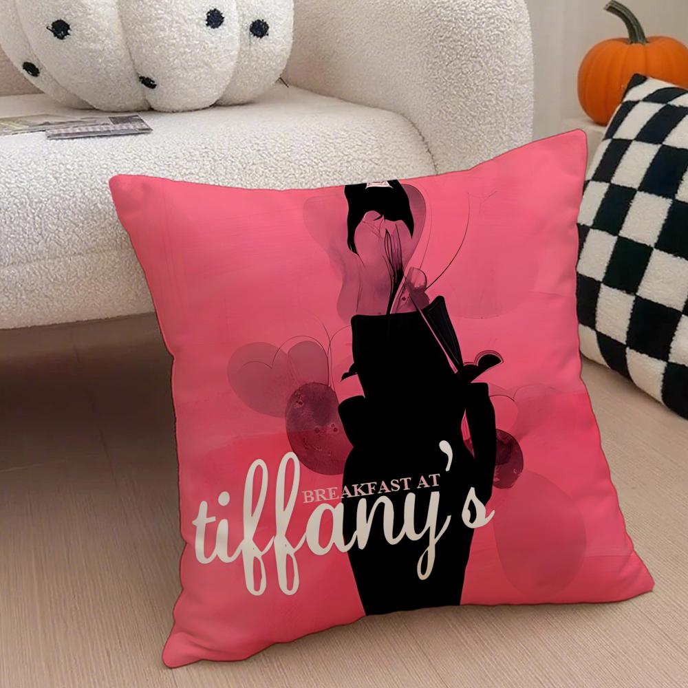 Bella Copricuscino Audrey Hepburn Colazione da Tiffany Copricuscino da Divano Bottone Nascosto Poliestere Resistente Cuscino per Sedia