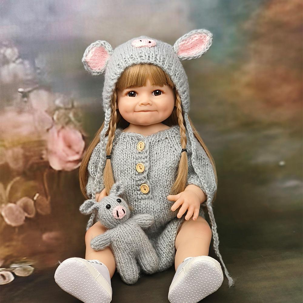 

22-дюймова реалістична принцеса для малюків Art Baby Soft Silicone Reborn Baby Girl Doll Toy Реалістичні подарунки на день народження для дитини 55cm