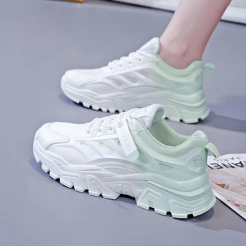 Dad Shoes Girl 2025 Autumn and Winter New Muffin Single Shoes Versatile Fashion Thick Sole Height Increase Comfortable Casual White Shoes