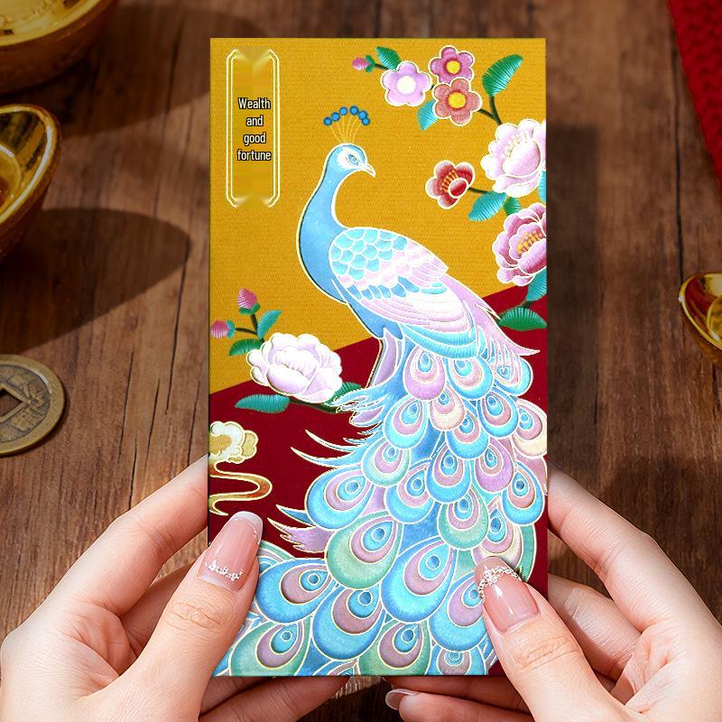 

Rich & Prosperous 2026 Hong Kong Lishi High-End Red Envelopes – Creative New Year Lucky Money Bags 6 Envelopes (Each Holds 100-3000 RMB)