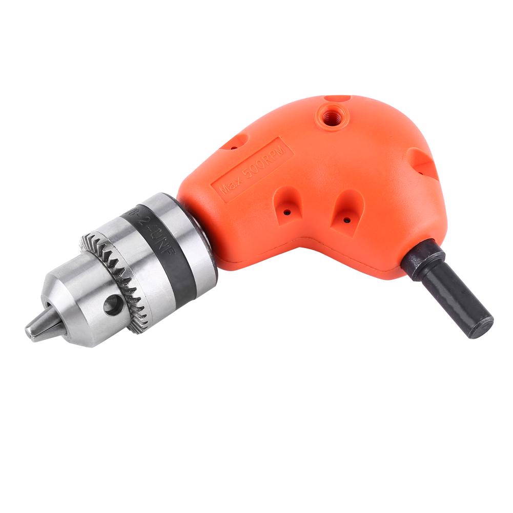 Right Angle Extension Adapter 90 Degree Electric Drill Attachment 9.5mm Round Shank With Handle