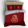 Detroit Football Club Logo Bedding Duvet Cover Set Duvet Cover Pillowcases  (1*Duvet Cover 2*Pillowcases, Without Duvet Insert)