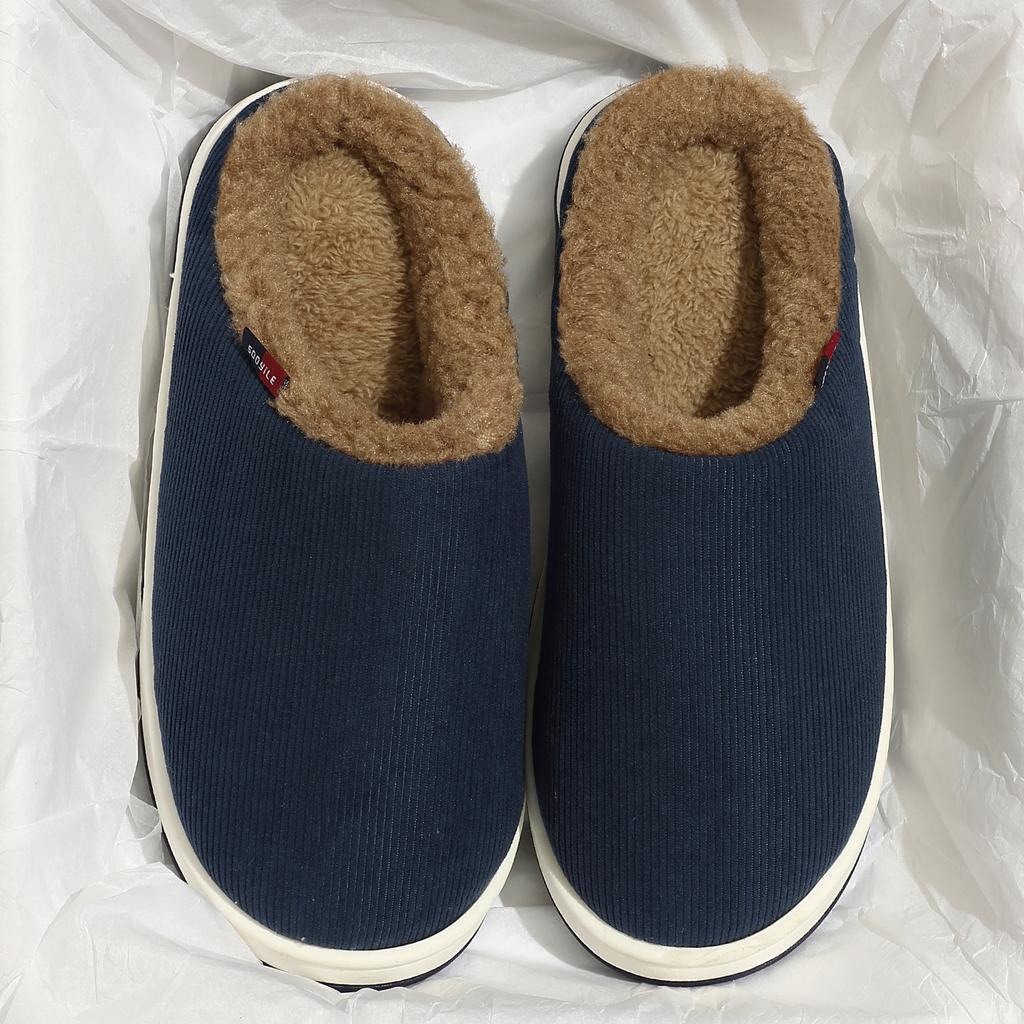 Winter wear cotton slippers home thick bottom non-slip couple slippers indoor warm home cotton drag