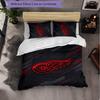 Set Biancheria da Letto in Microfibra con Motivo Detroit Red Wings 3 Pezzi Copripiumino Decorativo per Camera da Letto Uso Domestico