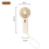 Rechargeable Mini Handheld Fan with USB and Lanyard - Portable for Dormitory or Outdoor Use