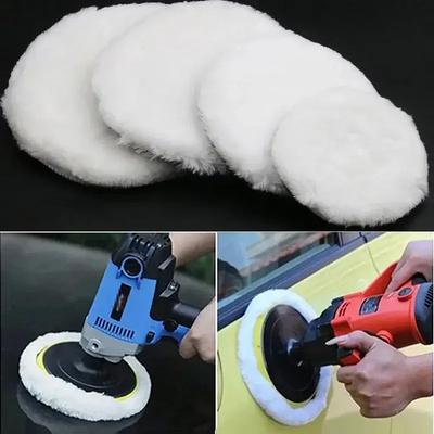 Car Polish Pad 3/4 /5 Inch Soft Imitated Wool Polishing Disc Car Body Waxing Polisher Auto Cleaning Care Beauty Waxing Tools