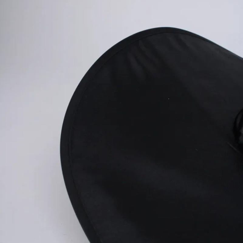 Black Bat Witch Hat Folds Wizard Hats for Women Men Masquerade Party Carnival Costume Cosplay Props Halloween Decorations