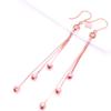 Exquisite Purple Gold Rose Gold Plated Russian Snake Bone Fringed Earrings 585 Color Gold Versatile Exquisite Ear Hook Earrings