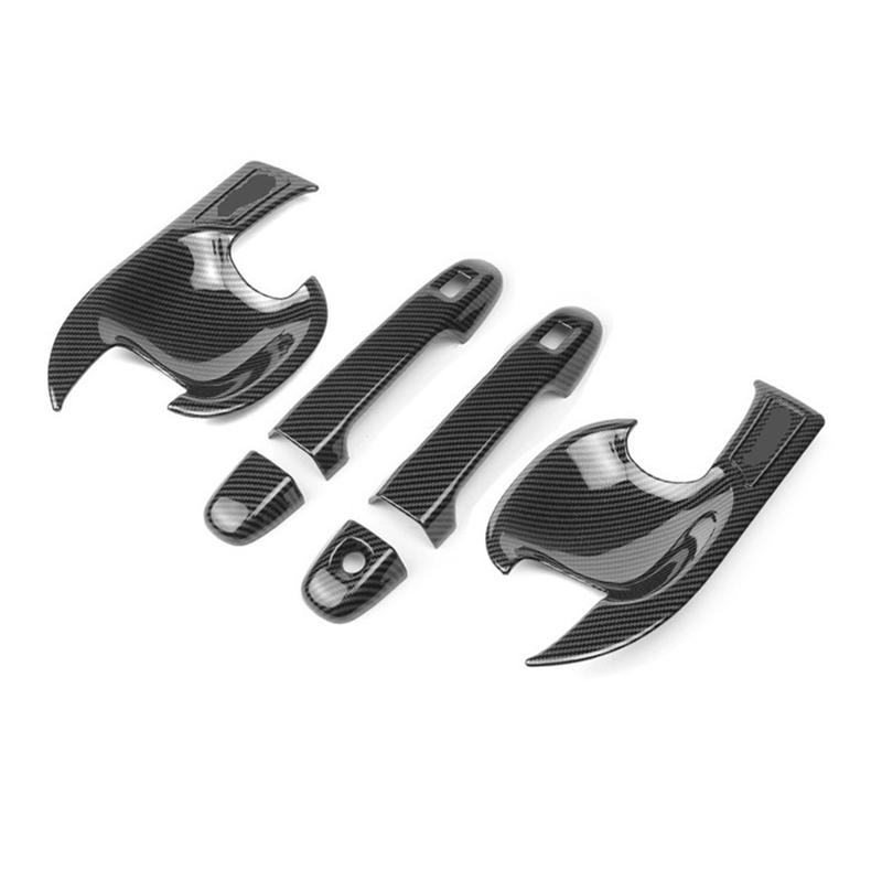 

Авто передняя дверь ручка чаша крышка защитная отделка наклейки из углеродного волокна для Toyota CHR C-HR 2016-