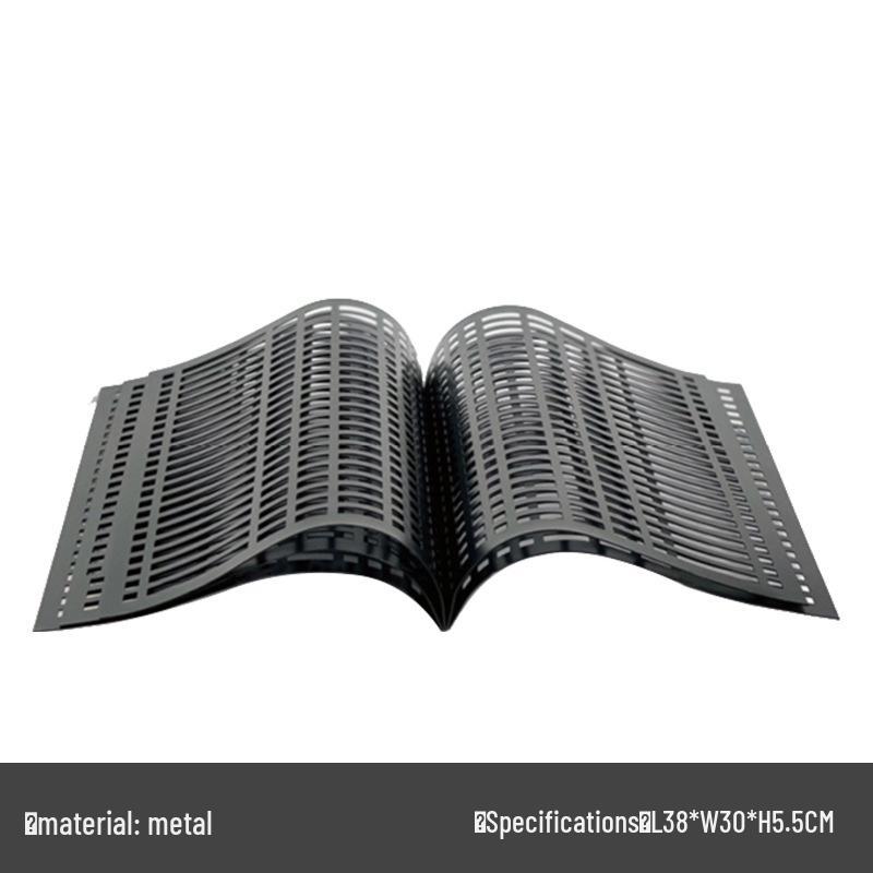 

Elegant Beige and Black Metal Scroll Ornament for Home or Office Decor чёрный