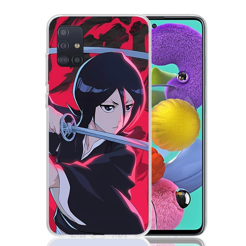 Bleach Kuchiki Rukia Phone Case For Samsung Galaxy A52 A32 A22 A12 A02S A50S A30S A51 A31 AA71 Note 20 Ultra 10 S10 Plus Galaxy