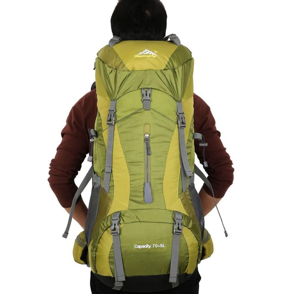 Outdoor Trekking Backpack With Air Cushion Straps For Hiking And Travel Unisex