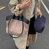 Stylish Frosted Suede Handbag New Large-capacity Tote Bag Fashion European American Autumn/winter Shoulder Bag Simple Casual Bag CLE