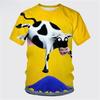 Sommer Mode Kurzarm Tier Kuh Grafik T-Shirts für Kinder 3D Druck Lässig Lustiges T-Shirt Street Outdoor Jungen und Mädchen Tee Tops